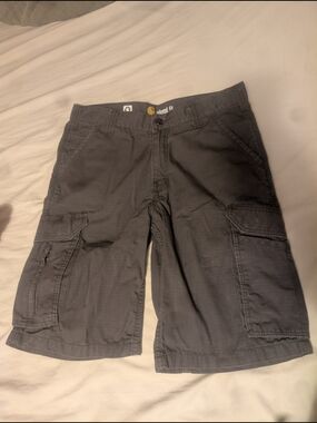 Carhartt Men's Gray Cargo Shorts with Multi Pockets